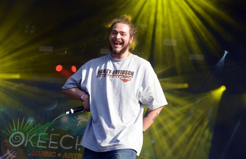 Post Malone Falls Again Onstage